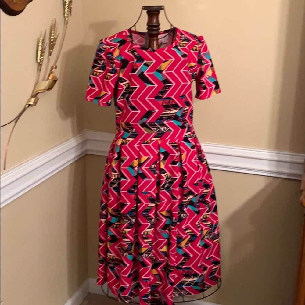 LuLaRoe Amelia Geometric Dress